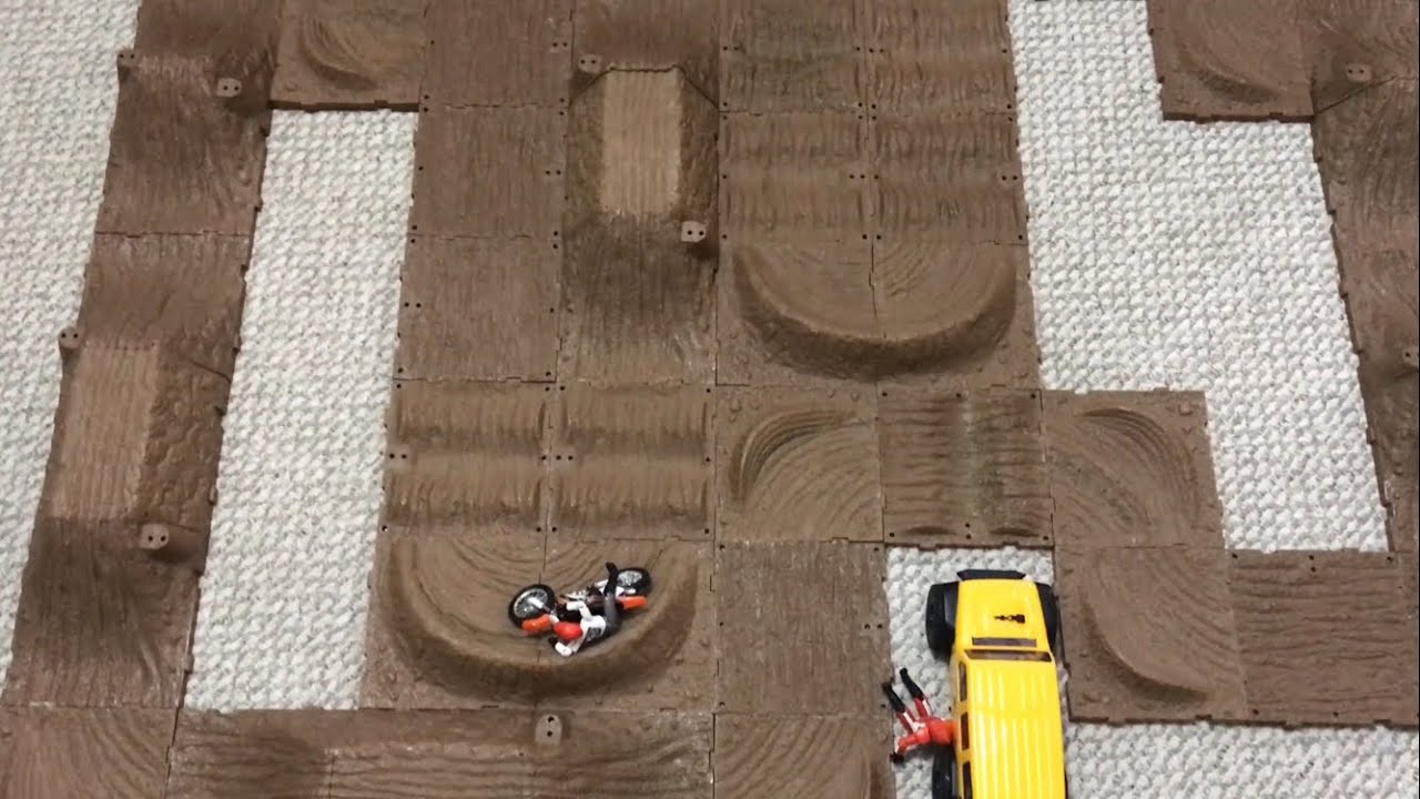 Toy dirt bike track 2022 pt1 YouTube