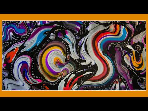 #10,378 Fluid Acrylics Swipe Scoop & Transfer Painting 2025 Experimental art