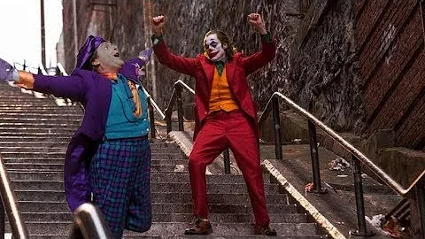 Joker dancing to Gary Glitter - Rock And Roll Part II but it's 1989