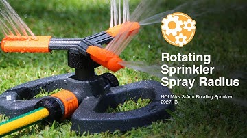 How to Adjust the Spray Radius on the Holman 3-Arm Rotating Sprinkler