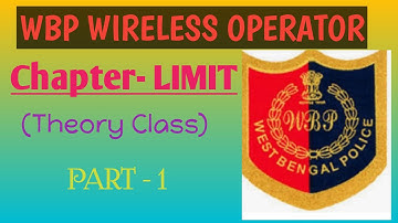 WBP WIRELESS OPERATOR MATH,CHAPTER - LIMIT( THEORY CLASS) PART 1