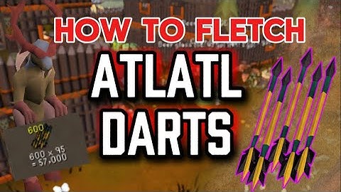 NEW Fletching Atlatl Darts from Scratch!
