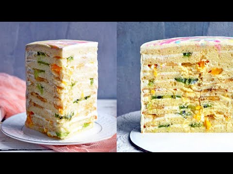 Начинка для торта Молочная девочка. Самые популярные начинки для Молочной девочки — разрез торта