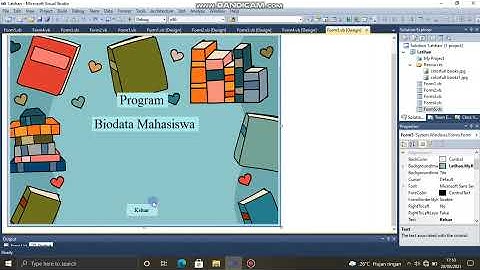 Program Biodata Mahasiswa dengan VB.NET