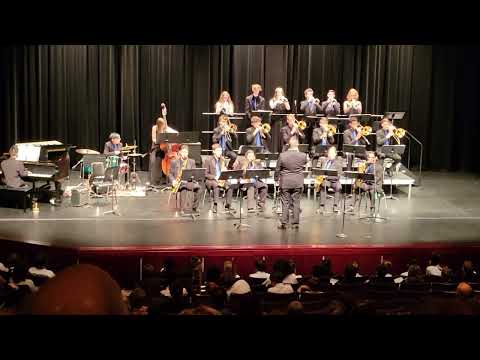 Bothell High Jazz 1, 2022 Pathways concert, playing "Sig-Ep"