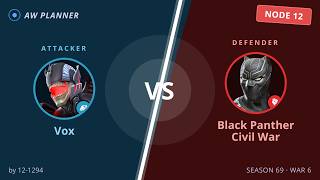 S69 War 6: Vox vs 12 Black Panther Civil War