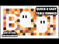 Boo Table Runner from Fat Quarter Shop, perfect quick project for Halloween with a cute ghost design