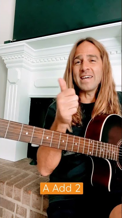 Discover a new chord! A add 2 #guitar #guitarlesson #chords