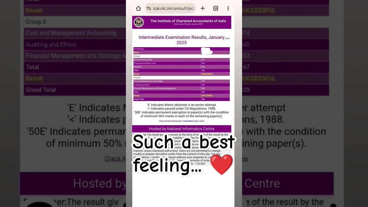 ca inter result jan25 ca inter may 25 ca result