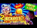 NEW SLOT ! Drop & Lock Slot Machine 2 HANDPAY JACKPOTS - $50 Max Bet New Lock It Link Slot Machine