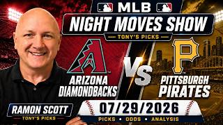 Diamondbacks vs. Pirates MLB Betting Odds & Picks, 7/29/26 | Night Moves Show