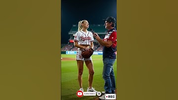 Baseball Player Attracts Attention With Interview Performance! Ep.476 #baseball #short #tallwomen