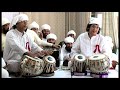 Ustad zakir hussain ji in sri bhaini sahib with pandit yogesh samsi ji in the presence of satguru ji