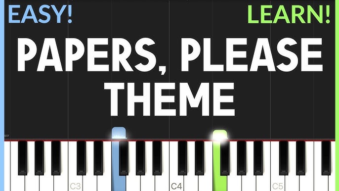 Free Papers Please Theme by Misc Computer Games sheet music