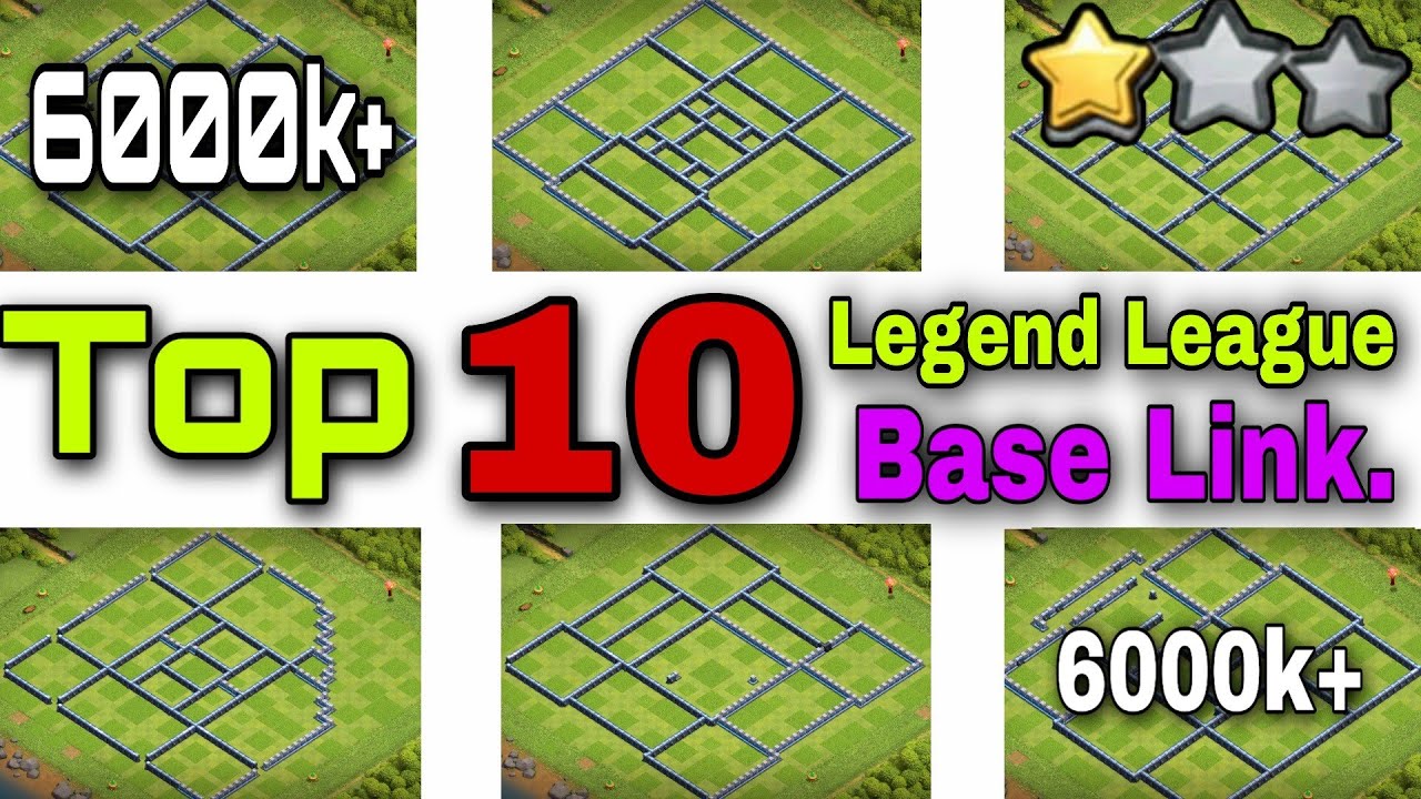*NEW* TH13 Top 10 Legend League Base + Link 2020 | New 6000+ Legend League Base Link 2020
