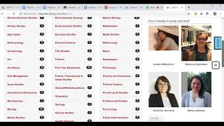 Identifying discipline specific databases LIBR 105