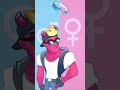 Teen Z Character Gender Swap #shorts #pinky