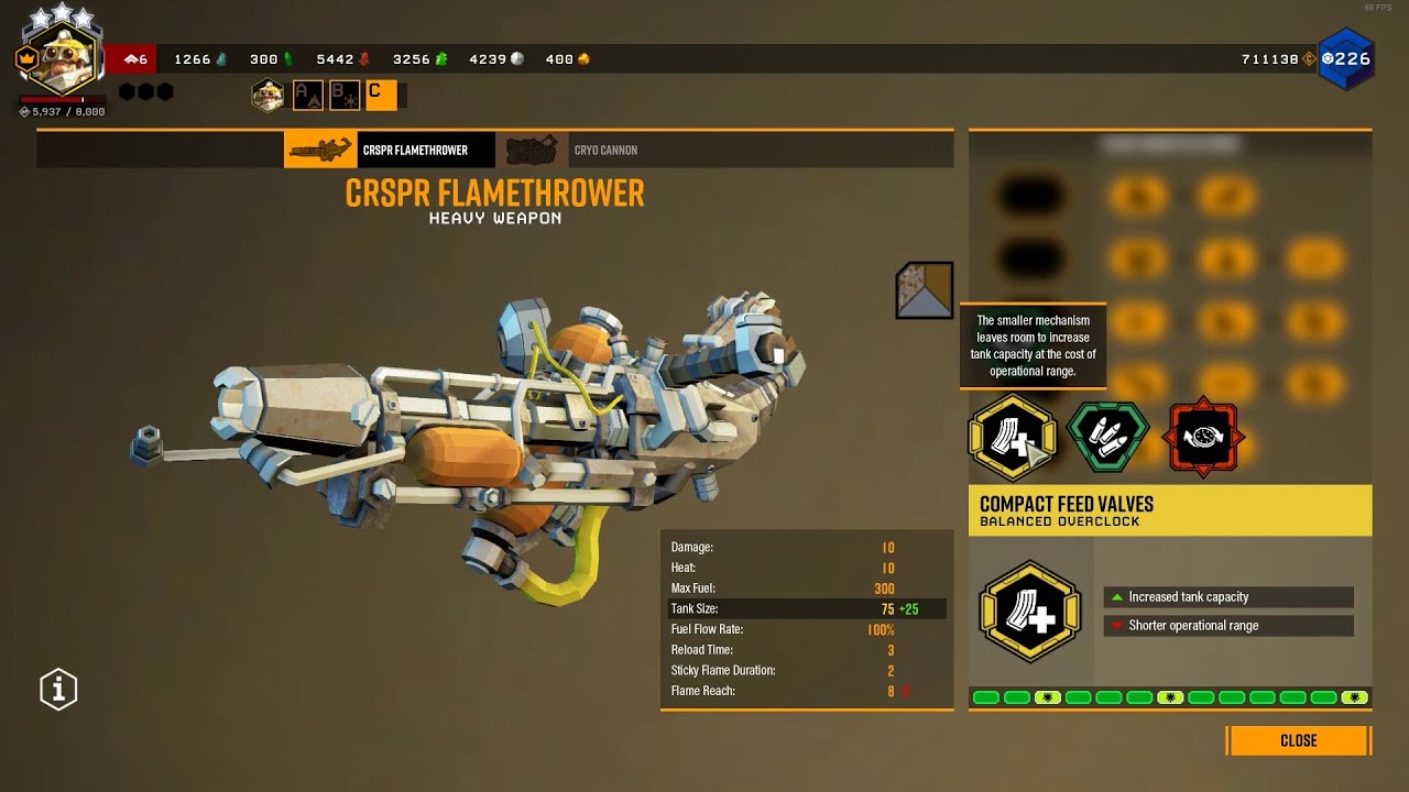 Outdated Overclock Compact Feed Valves (Balanced) Flamethrower