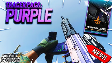 THE NEW TRACER PACK PURPLE "PROTOTYPE: ALPHA" in MODERN WARFARE! (PURPLE BULLETS in COD MW)