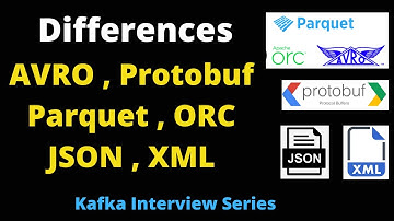 Differences AVRO vs Protobuf vs Parquet vs ORC, JSON vs XML | Kafka Interview Questions