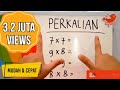 BERHITUNG CEPAT DAN MUDAH!!! TRIK PERKALIAN JARIMATIKA TANPA SEMPOA | BELAJAR MATEMATIKA TK DAN SD