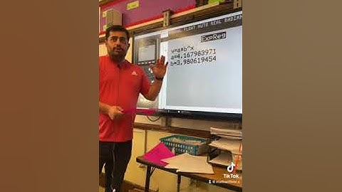 Using a TI 84 to find an exponential regression