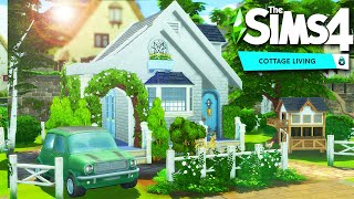 Small and Cozy Cottage SPEED BUILD in COTTAGE LIVING | The Sims 4