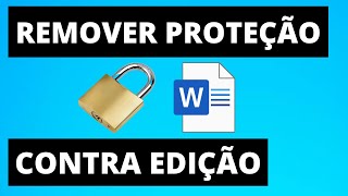 Como Desbloquear DOCUMENTO do Word protegido de FORMA SIMPLES e FÁCIL Como Desbloquear DOCUMENTO do Word protegido de FORMA SIMPLES e FÁCIL