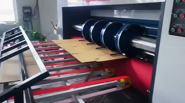 Auto High Speed Lead Edge Feeder 2 Colors Rotary Slotter Machine