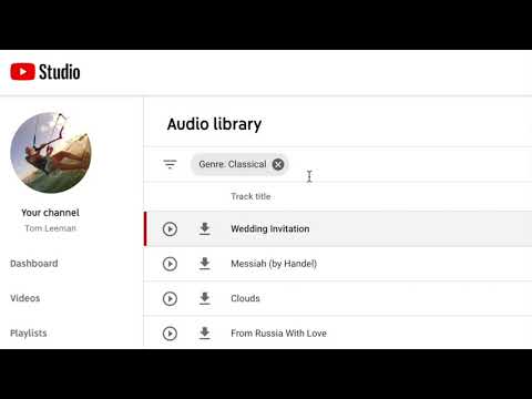 How to use the New Audio Library in  studio for copyright free music  and sound effects 