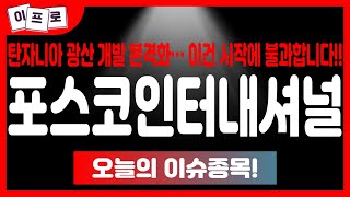 포스코인터내셔널 - 흑연 광산의 역습! 관세전쟁 수혜주로 급부상! 탄자니아 광산 개발 본격화… 이건 시작에 불과합니다!!