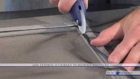 How-to Install Clear Advantage Window Screen