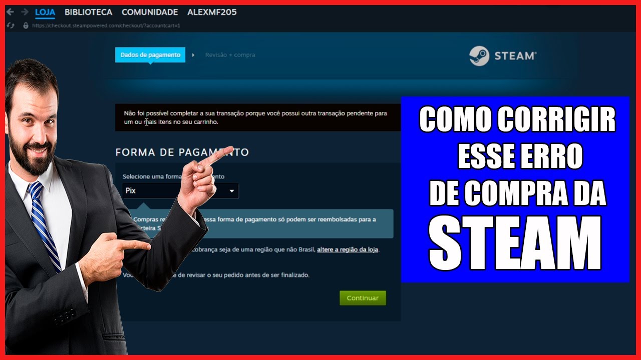 como-corrigir-o-erro-de-compra-na-steam-youtube
