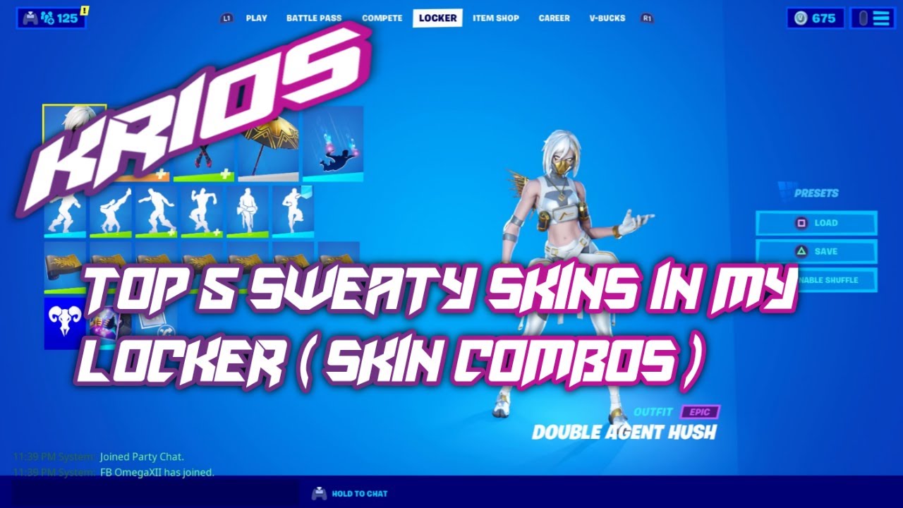 Top 5 Sweaty Skin Combos In My Fortnite Locker 🔐 YouTube