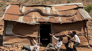 Cuộc gọi khẩn cấp khống chế rắn hổ mang chúa trên mái nhà bỏ hoang