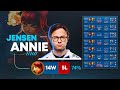 Why has TL Jensen only been playing ANNIE MID...