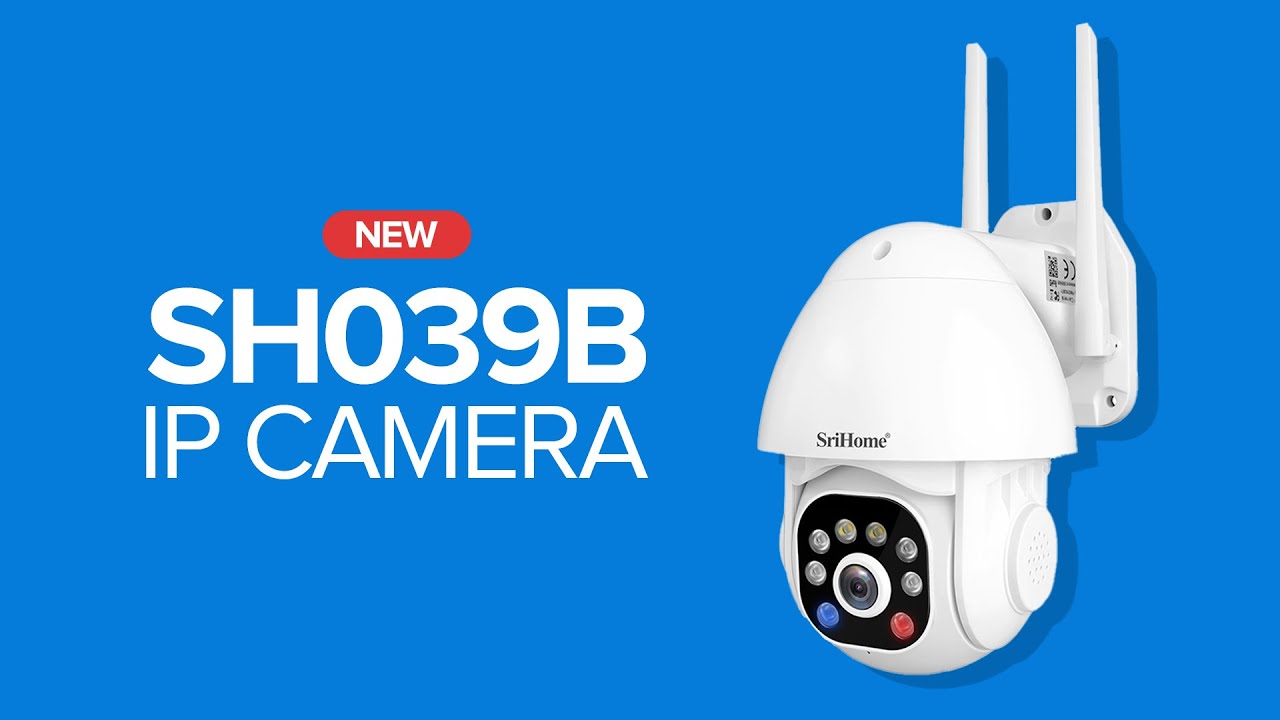 Telecamera Wi-Fi SRIHOME SH039B – 3 Megapixel Starlight Con Scheda SD E Sirena, Hotspot E Allarme