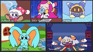 Kirby characters on a discord call