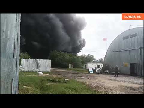 Крупный пожар произошел в поселке имени Горького