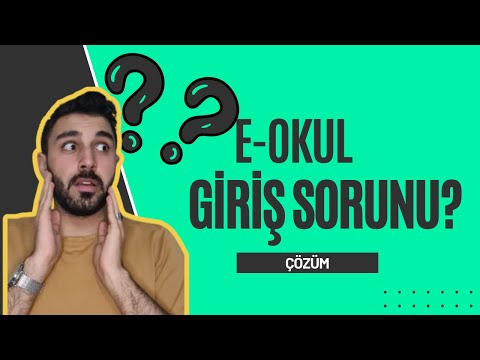 E-okul İnternet Sorunu Çözümü | E- Okul Giriş Hatası Kesin Çözüm