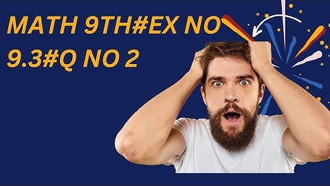 **"9th Grade Math: Exercise 9.3 Q2 - Mastering the Midpoint Formula (Step-by-Step Solution)"**