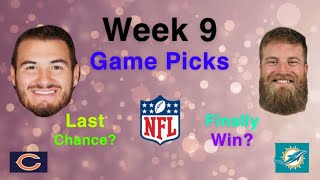 Week 9 Game Picks for the 2019-2020 NFL Season