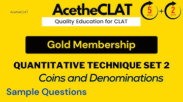 Quantitative Technique Set 3 | Sample Questions | | AcetheCLAT