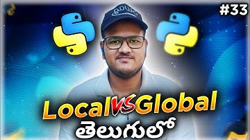 Python Local vs Global Variables in Telugu | Srk Codes!