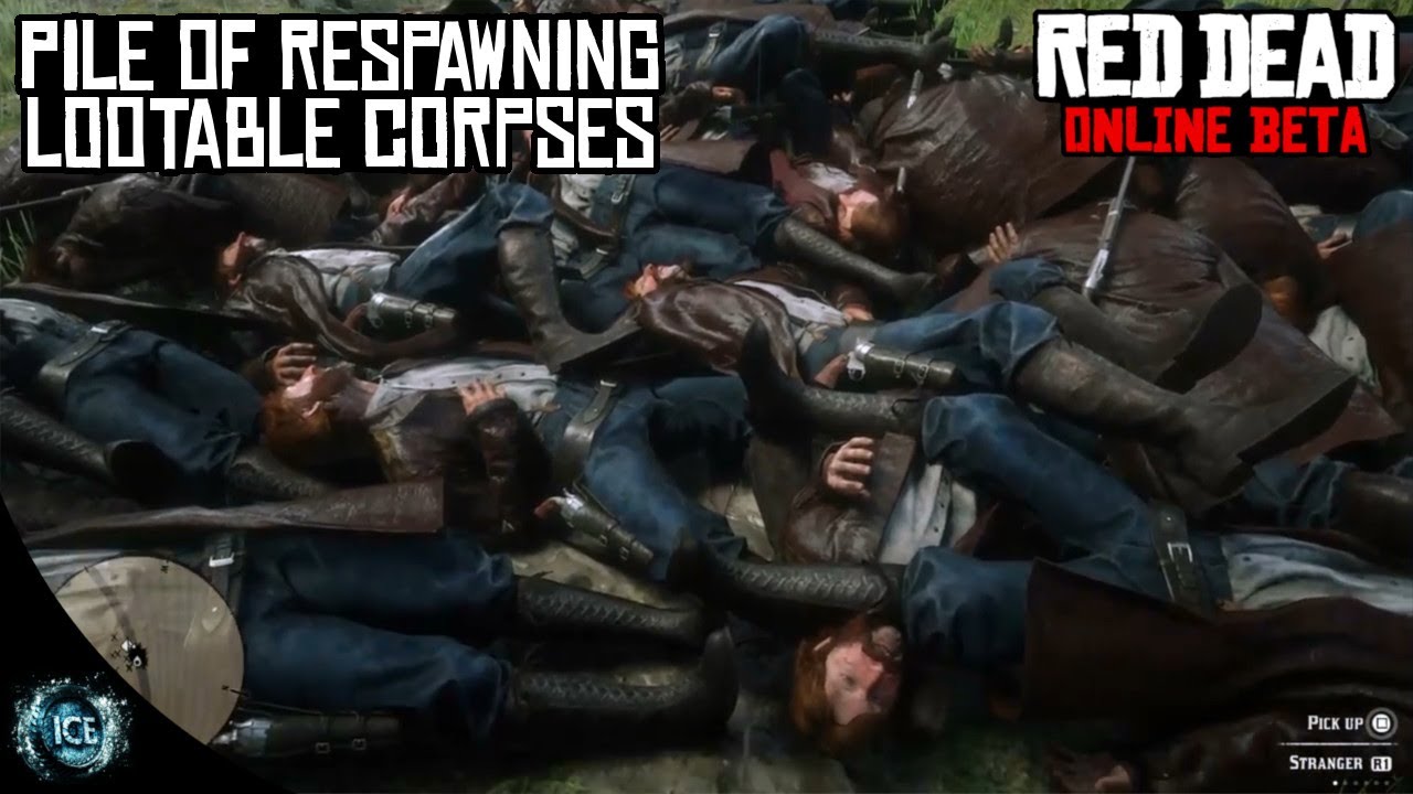 Huge Pile Of Respawning Lootable Corpses Red Dead Online Ps4