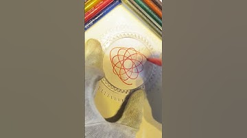 Spirograph Art draw ASMR Satisfying #shorts #ytshorts #spirograph #asmr #art