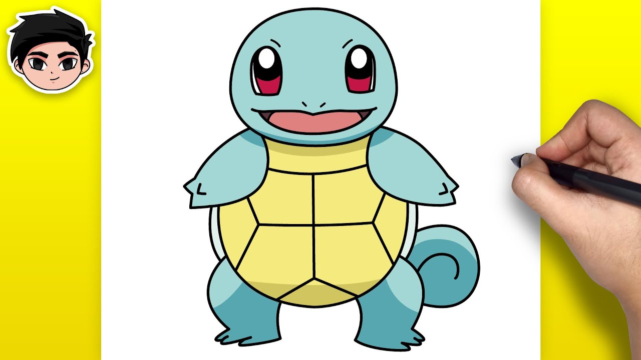 COMO DESENHAR SQUIRTLE POKÉMON FÁCIL #pokemon #squirtle #desenho