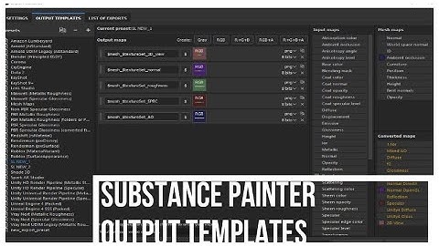 Substance Painter Output Templates For Secondlife #creative #secondlife