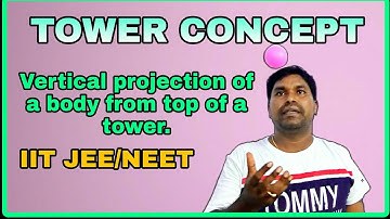 Vertically projection of a body from the top of the TOWER||tower concept||IITJEE NEET..