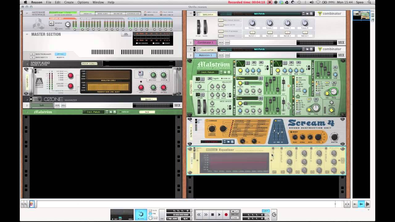 Simple Skrillex Growl Bass Synth Tutorial [Reason] YouTube